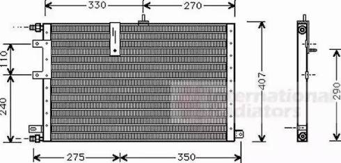 Van Wezel 47005033 - Конденсатор кондиционера avtokuzovplus.com.ua