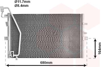 Van Wezel 47005056 - Конденсатор кондиционера autodnr.net