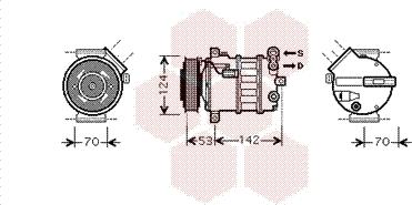 Van Wezel 4700K063 - Компрессор кондиционера avtokuzovplus.com.ua