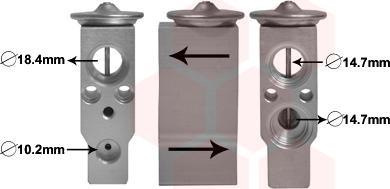 Van Wezel 51001094 - Розширювальний клапан, кондиціонер autocars.com.ua