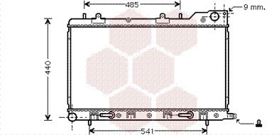 Van Wezel 51002054 - Радіатор, охолодження двигуна autocars.com.ua