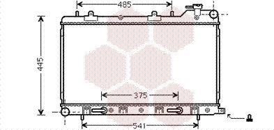 Van Wezel 51002075 - Радіатор, охолодження двигуна autocars.com.ua