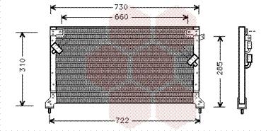 Van Wezel 51005040 - Конденсатор, кондиціонер autocars.com.ua