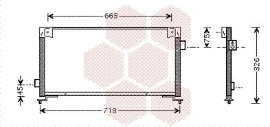 Van Wezel 51005044 - Конденсатор кондиционера avtokuzovplus.com.ua