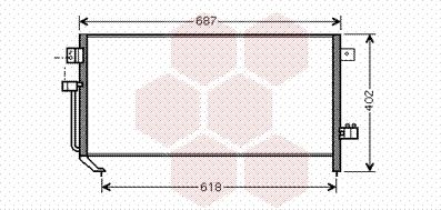 Van Wezel 51005060 - Конденсатор, кондиціонер autocars.com.ua