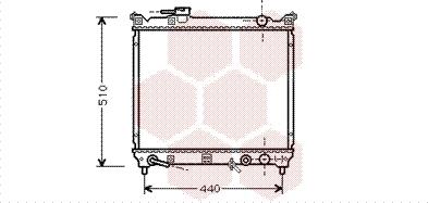 Van Wezel 52002072 - Радіатор, охолодження двигуна autocars.com.ua