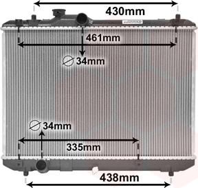 Van Wezel 52002083 - Радіатор, охолодження двигуна autocars.com.ua