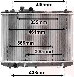 Van Wezel 52002098 - Радіатор, охолодження двигуна autocars.com.ua