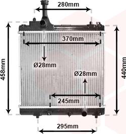 Van Wezel 52002113 - Радіатор, охолодження двигуна autocars.com.ua