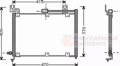 Van Wezel 52005037 - Конденсатор кондиционера avtokuzovplus.com.ua