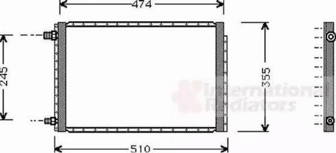 Van Wezel 52005043 - Конденсатор, кондиціонер autocars.com.ua