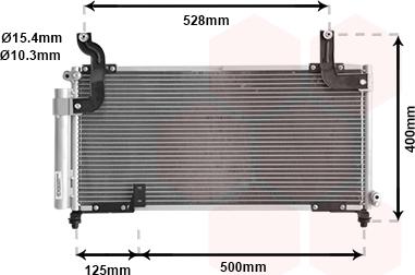 Van Wezel 52005081 - Конденсатор, кондиціонер autocars.com.ua