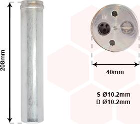 Van Wezel 5200D094 - Осушитель, кондиционер autodnr.net