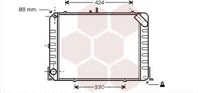 Van Wezel 53002139 - Радіатор, охолодження двигуна autocars.com.ua