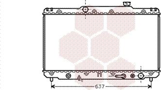 Van Wezel 53002186 - Радіатор, охолодження двигуна autocars.com.ua