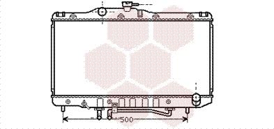 Van Wezel 53002206 - Радіатор, охолодження двигуна autocars.com.ua