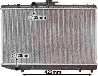 Van Wezel 53002227 - Радіатор, охолодження двигуна autocars.com.ua