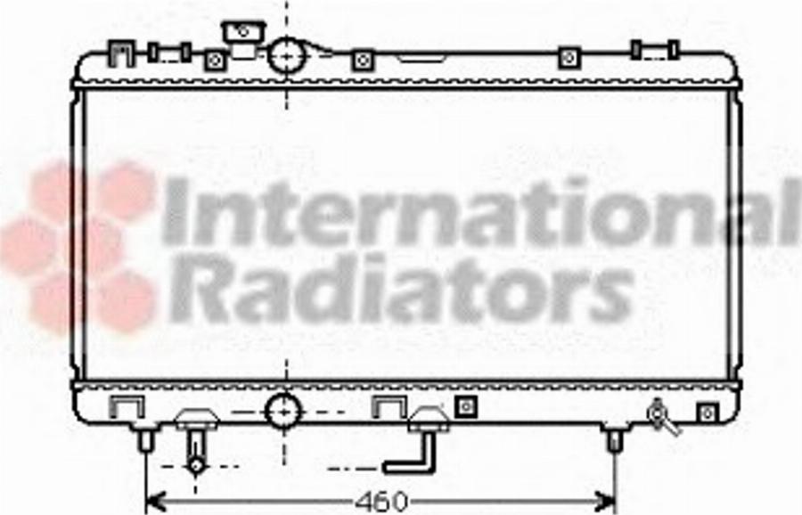 Van Wezel 53002231 - Радіатор, охолодження двигуна autocars.com.ua