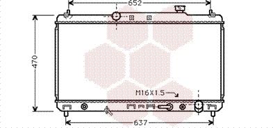 Van Wezel 53002236 - Радіатор, охолодження двигуна autocars.com.ua