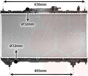 Van Wezel 53002237 - Радіатор, охолодження двигуна autocars.com.ua