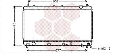 Van Wezel 53002247 - Радіатор, охолодження двигуна autocars.com.ua