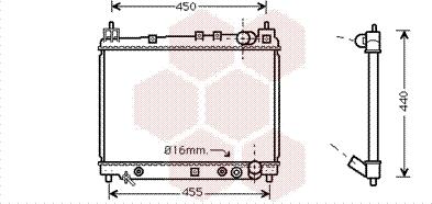 Van Wezel 53002259 - Радіатор, охолодження двигуна autocars.com.ua