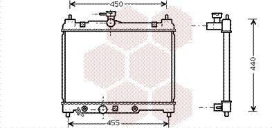 Van Wezel 53002287 - Радіатор, охолодження двигуна autocars.com.ua