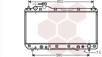 Van Wezel 53002298 - Радіатор, охолодження двигуна autocars.com.ua