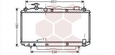 Van Wezel 53002299 - Радиатор, охлаждение двигателя avtokuzovplus.com.ua