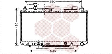 Van Wezel 53002300 - Радиатор, охлаждение двигателя avtokuzovplus.com.ua