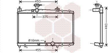 Van Wezel 53002317 - Радіатор, охолодження двигуна autocars.com.ua