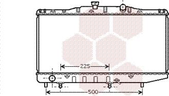 Van Wezel 53002325 - Радіатор, охолодження двигуна autocars.com.ua