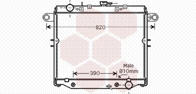 Van Wezel 53002329 - Радіатор, охолодження двигуна autocars.com.ua