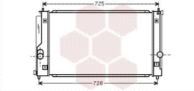 Van Wezel 53002334 - Радіатор, охолодження двигуна autocars.com.ua