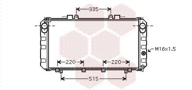 Van Wezel 53002355 - Радіатор, охолодження двигуна autocars.com.ua