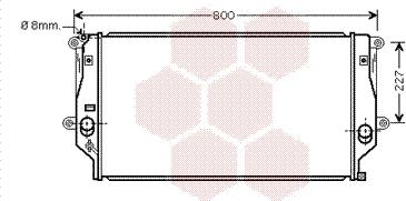 Van Wezel 53002401 - Радіатор, охолодження двигуна autocars.com.ua