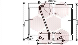 Van Wezel 53002433 - Радіатор, охолодження двигуна autocars.com.ua