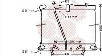 Van Wezel 53002434 - Радіатор, охолодження двигуна autocars.com.ua