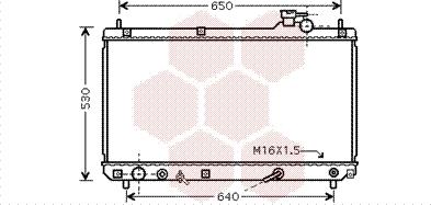 Van Wezel 53002457 - Радіатор, охолодження двигуна autocars.com.ua