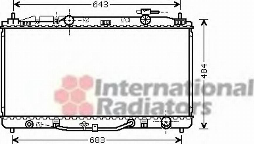 Van Wezel 53002464 - Радіатор, охолодження двигуна autocars.com.ua