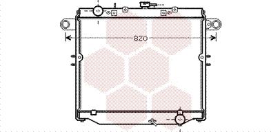 Van Wezel 53002477 - Радіатор, охолодження двигуна autocars.com.ua