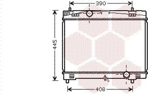 Van Wezel 53002482 - Радіатор, охолодження двигуна autocars.com.ua