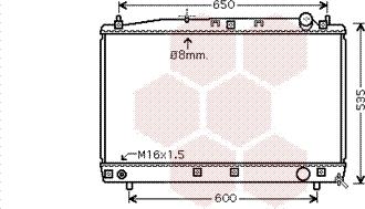 Van Wezel 53002486 - Радіатор, охолодження двигуна autocars.com.ua