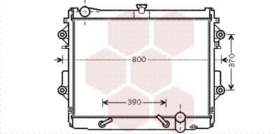 Van Wezel 53002491 - Радиатор, охлаждение двигателя autodnr.net