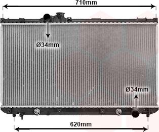 Van Wezel 53002556 - Радіатор, охолодження двигуна autocars.com.ua