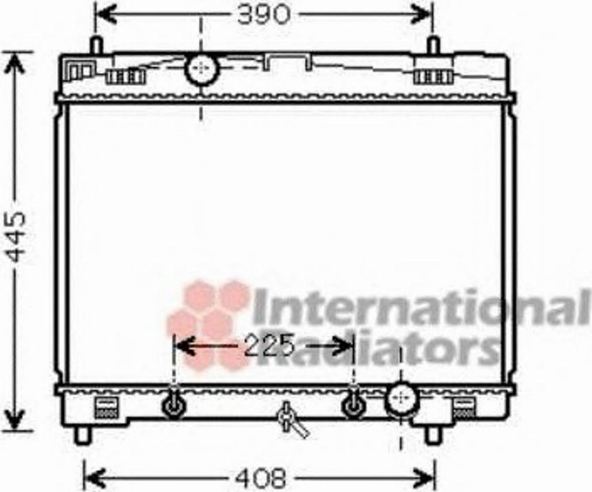 Van Wezel 53002577 - Радиатор, охлаждение двигателя avtokuzovplus.com.ua