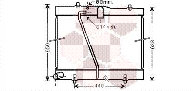 Van Wezel 53002597 - Радіатор, охолодження двигуна autocars.com.ua