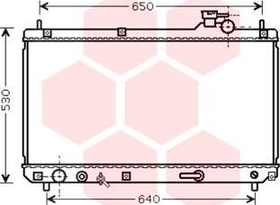 Van Wezel 53002614 - Радиатор, охлаждение двигателя autodnr.net