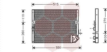 Van Wezel 53005118 - Конденсатор, кондиціонер autocars.com.ua