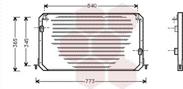 Van Wezel 53005192 - Конденсатор, кондиціонер autocars.com.ua